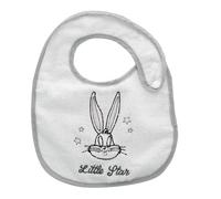 Looney Tunes - Set de 2 baberos bebé 29 x 21 cm - Impermeables, Ajustables - 100% Algodón - Titi & Bugs Bunny - Accesorio de nacimiento para niña niño - Producto oficial Warner Bros