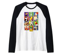 Looney Tunes Square Portraits Camiseta Manga Raglan