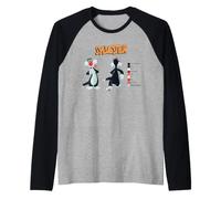 Looney Tunes Sylvester Retro Color Code Camiseta Manga Raglan