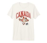 Looney Tunes Taz Canada Soccer Futbol Camiseta Premium