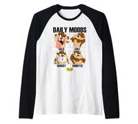 Looney Tunes Taz Daily Moods Camiseta Manga Raglan