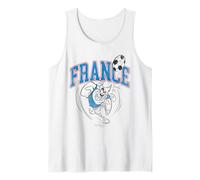 Looney Tunes Taz France Soccer Futbol Camiseta sin Mangas