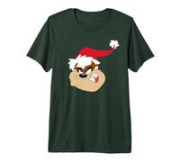 Looney Tunes Taz Santa Hat Camiseta Premium