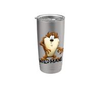 Looney Tunes Taz Wild Man Vaso térmico de acero inoxidable de doble pared