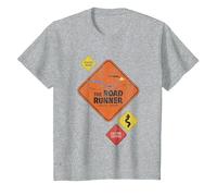 Looney Tunes The Road Runner Road Sign Camiseta Camiseta, Niños, Gris Jaspeado, 2 años