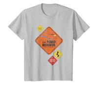 Looney Tunes The Road Runner Road Sign Camiseta Camiseta, Niños, Plata, 8 años