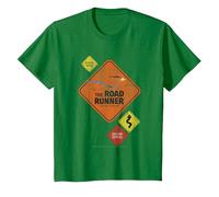 Looney Tunes The Road Runner Road Sign Camiseta Camiseta, Niños, Verde Kelly, 2 años