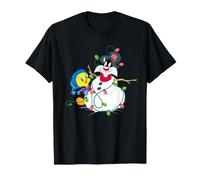 Looney Tunes Tweety and Sylvester The Snowman Christmas Camiseta
