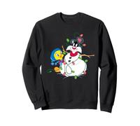 Looney Tunes Tweety and Sylvester The Snowman Christmas Sudadera