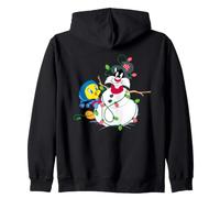 Looney Tunes Tweety and Sylvester The Snowman Christmas Sudadera con Capucha
