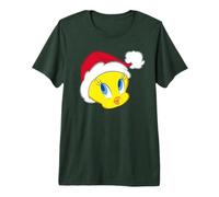 Looney Tunes Tweety Santa Hat Camiseta Premium