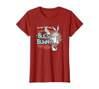Looney Tunes Vintage Bugs Bunny Camiseta, Mujer, Arándano, L