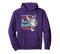 Looney Tunes Vintage Bugs Bunny Sudadera con Capucha, Unisex para Adultos, Morado, S
