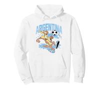Looney Tunes Wile E Coyote Argentina Soccer Futbol Sudadera con Capucha