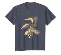 Looney Tunes Wile E. Coyote X-Ray Camiseta, Niños, Azul Jaspeado, 12 años
