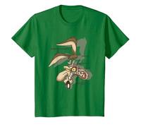 Looney Tunes Wile E. Coyote X-Ray Camiseta, Niños, Verde Kelly, 12 años