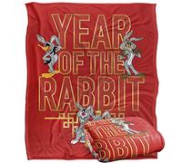 LOONEY TUNES Year of Rabbit Marvin Daffy Sylvester Tweety Manta súper Suave con Tacto Sedoso - 152 x 127 cm
