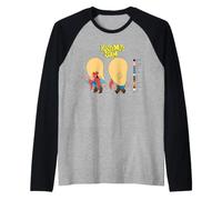 Looney Tunes Yosemite Sam Retro Color Code Camiseta Manga Raglan