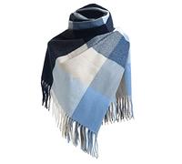 Loop Schal Damen Klassischer Damen Winter Schal im Karo Farbblock Design als weicher warmer Großschal (A, One Size)