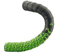 Loop Tape, Cinta, Negro/Verde, Textura Logo Deda, Doble Capa, Gel Adhesivo, 2,5mm