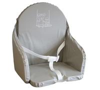 Looping Cojín trona bebé | Baby Snug Pad - el cojín de trona impermeable, con correas, hecho en Francia | Gris Claro