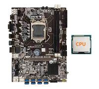 Loor - Placa base B75 BTC Mining + CPU aleatoria LGA1155 8XPCIE Adaptador USB Soporte 2XDDR3 MSATA B75 USB BTC Miner Placa base