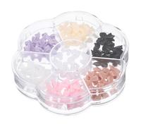 LOORGVEL 1 caja Accesorios para Manicura DIY con de Perlas y Lazos de Decoraciones de Uñas para Chicas para Arte de Uñas y Manualidades Creativas