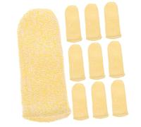 LOORGVEL 10 Fundas Para Dedos Resistentes a Cortes, Protector Anticortes De Pulgar, 10 Piezas De Mangas Anticortes Hppe Para Cocina, Bricolaje y Jardinería, Cubiertas Duraderas Para Protección Manual
