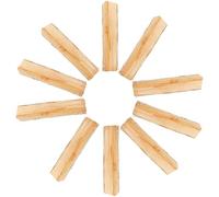 LOORGVEL 10 Piezas Troncos Falsos para Chimenea Interior Decoración Realista Leña Partida Madera Auténtica Insert Starter para Ambiente Acogedor