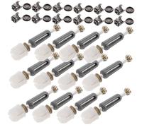 LOORGVEL 100 Juegos Kit de Conectores Rápidos para Muebles con Fijación Excéntrica y Tapas de Aleación Resistentes para Armarios y Gabinetes Fácil Instalación y Alta Durabilidad