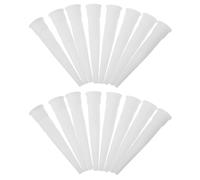 LOORGVEL 100 Piezas 100 Boquillas de Calafateo para Pegamento de Vidrio, Aplicador de Precisión de Plástico, Diámetro Interior 1,4 Cm, sin Orejas ni Dientes, Paquete de 100 Unidades para