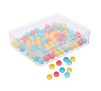 LOORGVEL 100 piezas Bolas Pequeñas de Colores para Contar Educativo Plástico para Aprender Probabilidad Actividades Clase y Didácticos