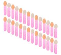 LOORGVEL 100 Unidades Mini Brochas para Maquillaje Versátiles Aplicadores de Sombra de Ojos y Labios con Punta de Látex Diseño Portátil y Fácil de Usar para Mujeres y Principiantes