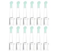 LOORGVEL 12piezas Cabezales de Repuesto para Palillo de Oídos de Silicona Reutilizable Cabezal de Cuchara Limpiadora para Eliminar Cerumen para Adolescentes Adultos y Uso Familiar