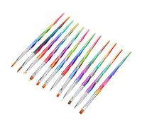 LOORGVEL 12piezas Pinceles De Dibujo Para Uñas Herramienta Profesional De Manicura Para Arte De Uñas Para Decoración y Diseño De Patrones Salones De Belleza