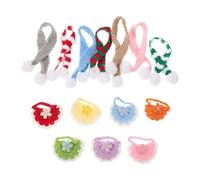 LOORGVEL 14piezas Baberos para Mascotas de Pañuelos para Perros y Gatos Babero Tipo Bandana para Perros Pequeños para Fiestas de Cumpleaños y Festividades