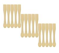 LOORGVEL 15 Cucharas Cosméticas de ABS Dorado para Crema Facial y Mascarilla, Espátula para Maquillaje y Aplicación de Skincare (15 Unidades)