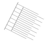 LOORGVEL 15 Piezas Barrotes de Hierro para Puerta de Jaula de de Varillas Removibles con Sistema Unidireccional para Atrapar Aves Entrada de Jaulas