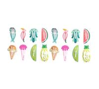 LOORGVEL 16 piezas Pinzas para Cabello Niñas con Diseños de Frutas y Animales Accesorios de Moda Duraderos y Prácticos para Peinados Infantiles