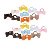 LOORGVEL 18 piezas Lazos Elásticos para Cabello Niña Diademas con Moño de Poliéster Accesorios Pelo Niña Sujetadores de Coleta Flexibles y Cómodos para Uso Diario y Fiestas