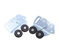 LOORGVEL 1juego Kit de Poleas para Puerta Corredera de Armario Ruedas de Nylon Resistentes para Puertas de Madera Maciza Montaje Sencillo para Herrajes de Armarios Soporte Robusto para Uso