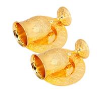 LOORGVEL 2 Juegos Copas de Vino Judaicas Bandeja Cáliz Vintage para Shabbos y Havdalah de Copas para Ceremonias Religiosas y Fiestas Judías