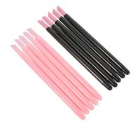 LOORGVEL 2 juegos Lápices Pulidores para Uñas Doble Punta Removedores de Piel Muerta Reparadores Prácticos para Manicura y Pedicura Incluye Colores Rosa y Negro