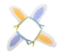 LOORGVEL 2 Pares Pinzas para Pelo de Pascua con Orejas de Conejo de Felpa para Niñas y Adolescentes Accesorios de Cabello Decorativos y Cómodos