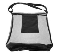 LOORGVEL 2 Piezas Bolsa de Recolección para Exteriores 2 Piezas, Gran Tamaño Negro, Malla Resistente al Desgarro, Correa Ajustable para Hombro, Bolsillos para Frutas y Hongos, Adecuado para