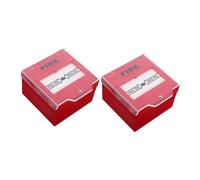 LOORGVEL 2 Piezas Botón de Alarma de Rojo con Reset Manual Estación de de Emergencia Montaje Pared para Hogar Oficina y Hotel Compatible con Sistemas de Alarma contra