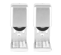 LOORGVEL 2 Piezas De Accesorios Para Puertas De Granero Guía De Suelo Con Para Puerta Corredera Guía De Suelo En Forma De T Para De Cristal Inferior Plateada Para