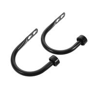 LOORGVEL 2 Piezas Ganchos para Cortinas Forma Soporte de Hierro Resistente y Decorativo Montados Pared Alzapaños Modernos para Ventanas Salón y Dormitorio