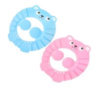 LOORGVEL 2 piezas Gorros de Baño Ajustables para Visera Protectora Material EVA Duradero y Seguro para Baño Lavado y Corte de Pelo Protección para Ojos y Piel Sensible