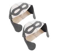 LOORGVEL 2 Piezas Gorros de Sauna Ruso de Fieltro para Baño de Vapor, 2 Piezas, Diseño Piloto Unisex, Protección del Cabello y Absorción de Sudor, Accesorios para Sauna y Spa, Tamaño Único